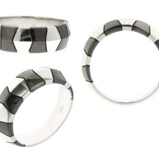 3222 - 18k white gold ring